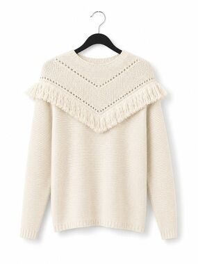 NWT Sinequanone Sweater with Fringe Detail